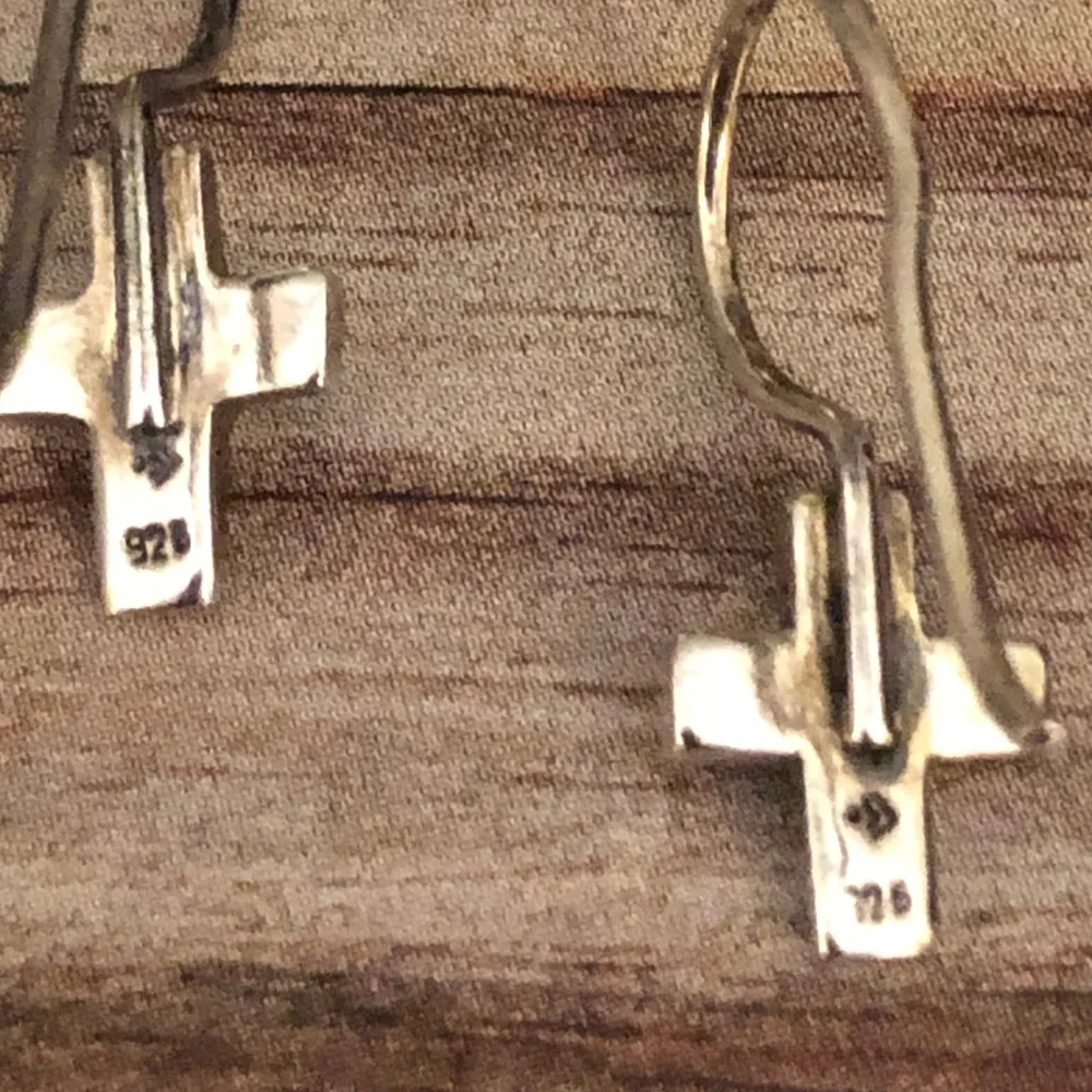 Silpada Sterling Silver Cross Earrings - Picture 4 of 5